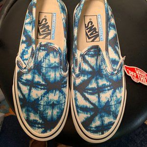 Vans  Blue and white tye-dye slip-on (Unisex)